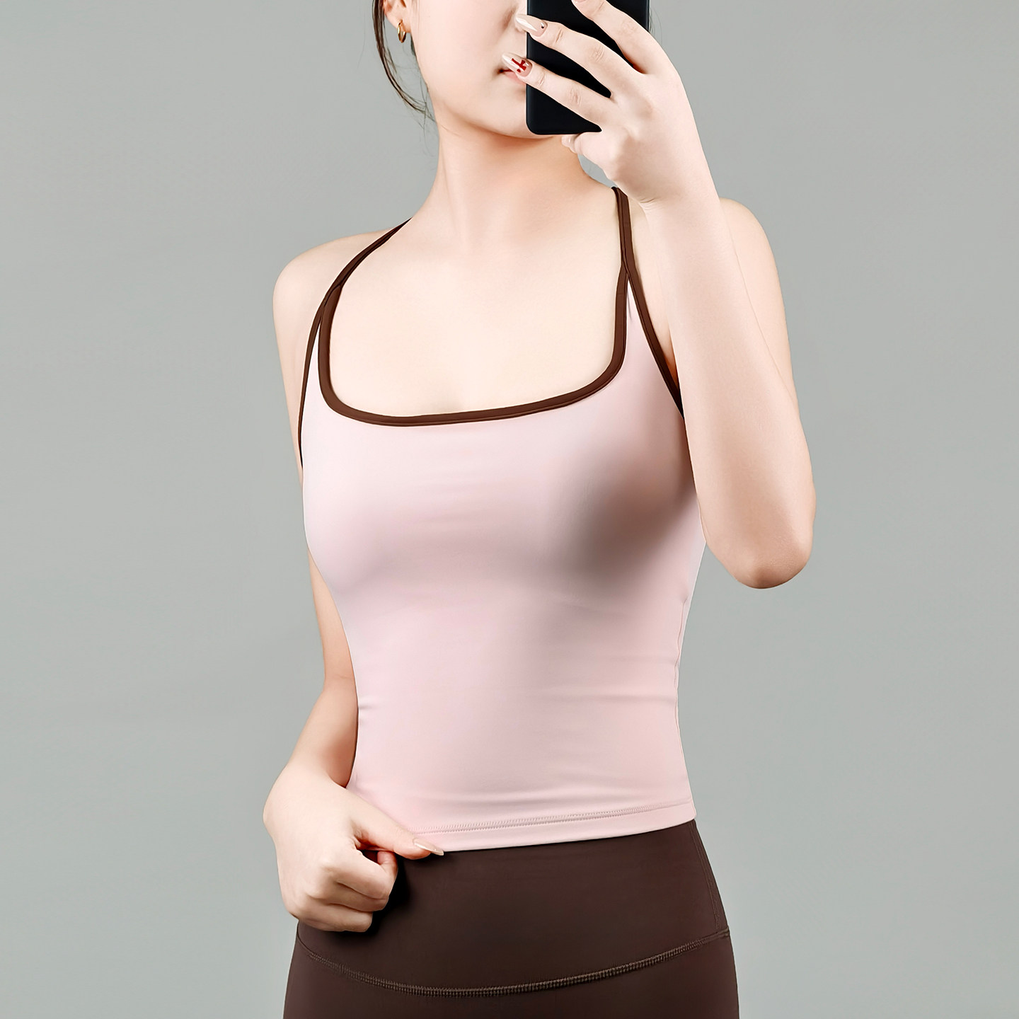 可可推荐运动背心女健身上衣防震瑜伽服美背带胸垫吊带一体杯文胸,运动/瑜伽/健身/球迷用品,瑜伽背心,淘宝优惠券,粉丝福利购,淘宝优惠卷