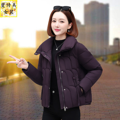 短款羽绒棉衣棉服女冬季妈妈外套