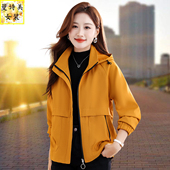 妈妈秋冬加绒加厚夹克上衣 爆款 休闲风衣外套女春秋冬短款 2026新款