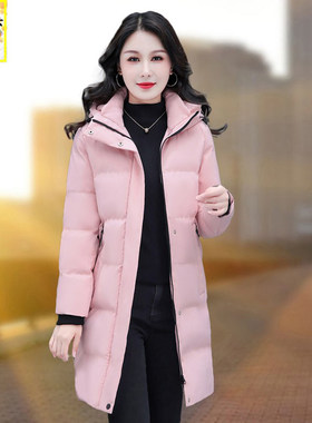 洋气中长款棉衣棉袄女显瘦加厚