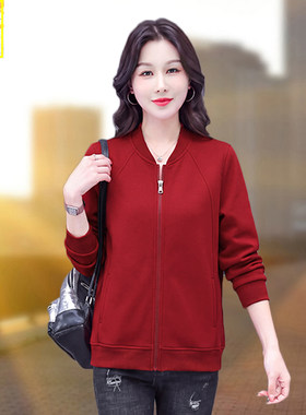 棒球服外套女春秋季开衫卫衣上衣