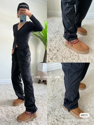 直筒lululemon瑜伽宽松轻薄透气