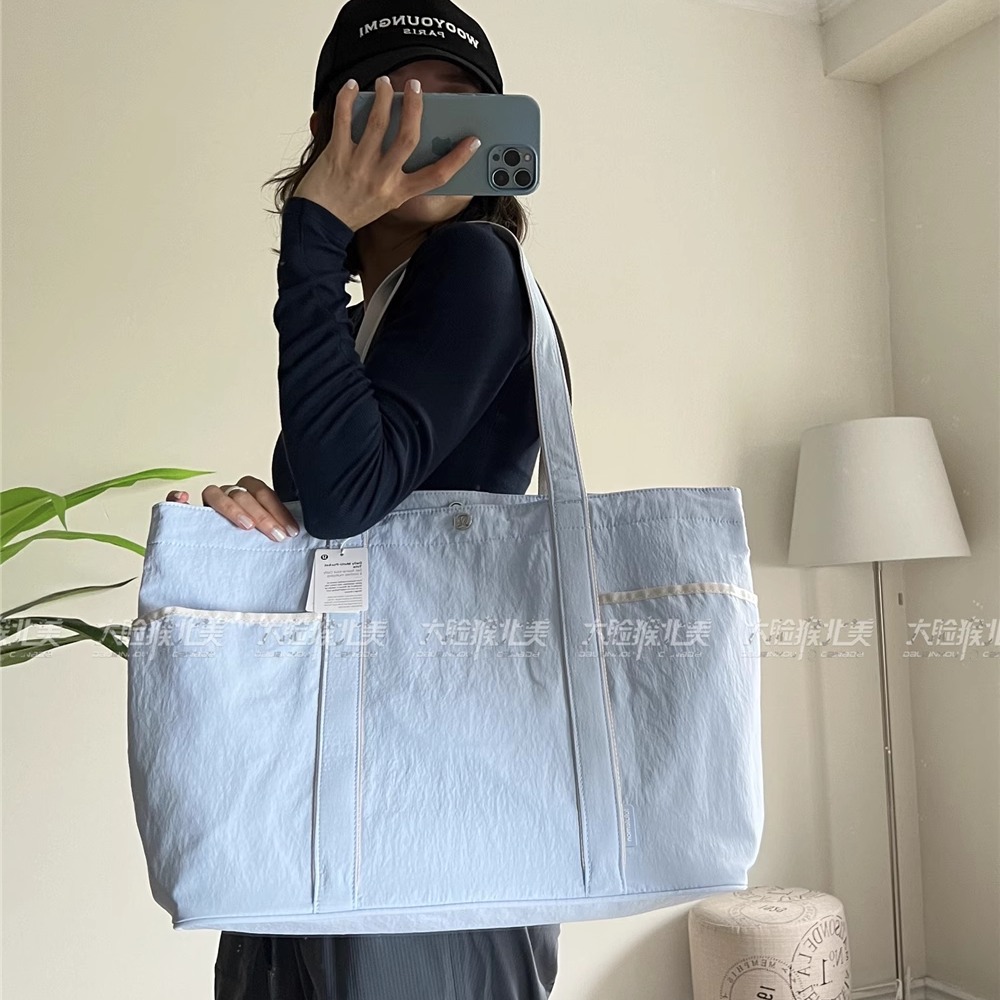 Lululemon瑜伽休闲帆布购物包