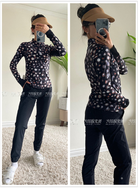 代购Lululemon Nulux Half-Zip LS/SS瑜伽网球运动速干长袖/短袖