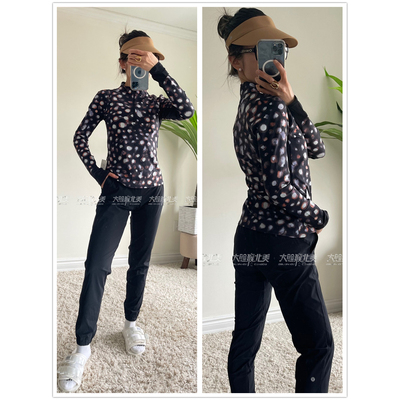 lululemon瑜伽休闲网球半拉链T恤