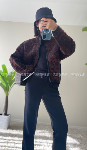 lululemon瑜伽休闲羊毛混纺外套