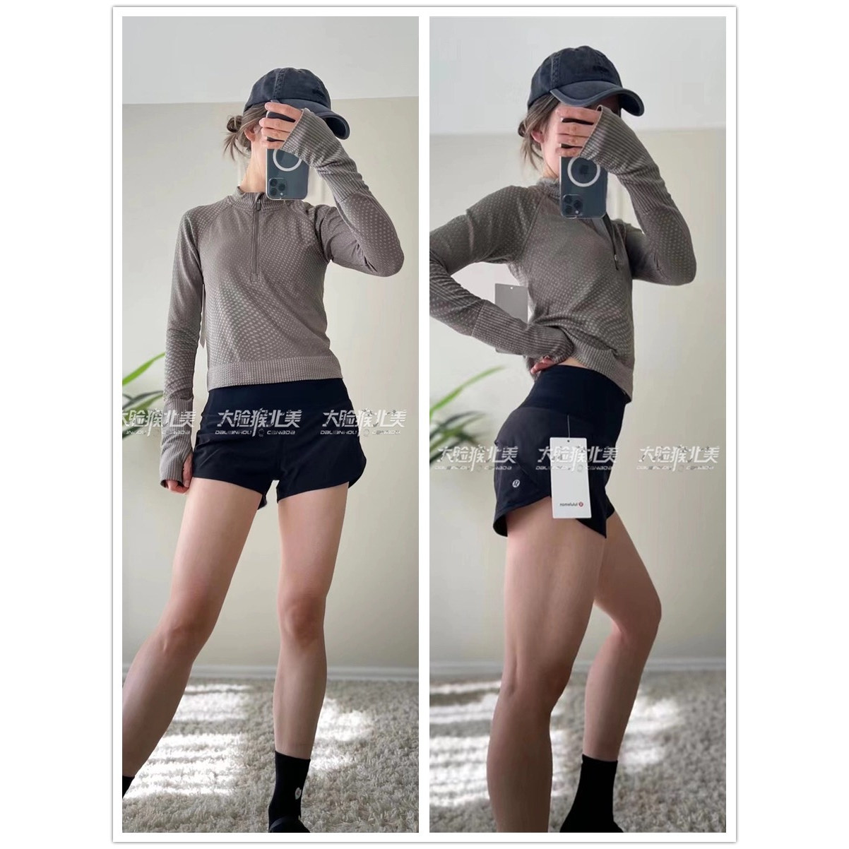 lululemon短袖瑜伽休闲运动polo