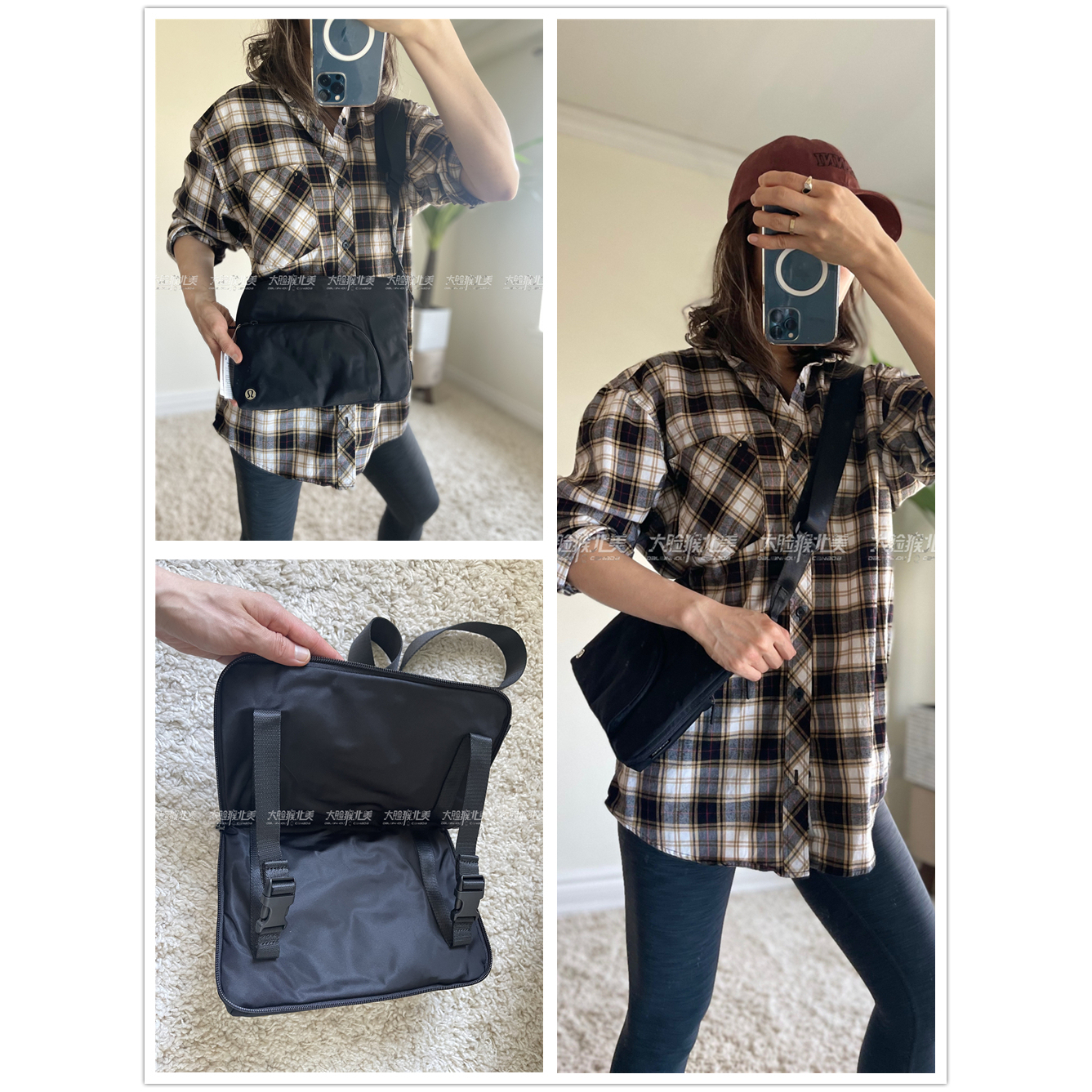 lululemon瑜伽运动休闲腰包/胸包