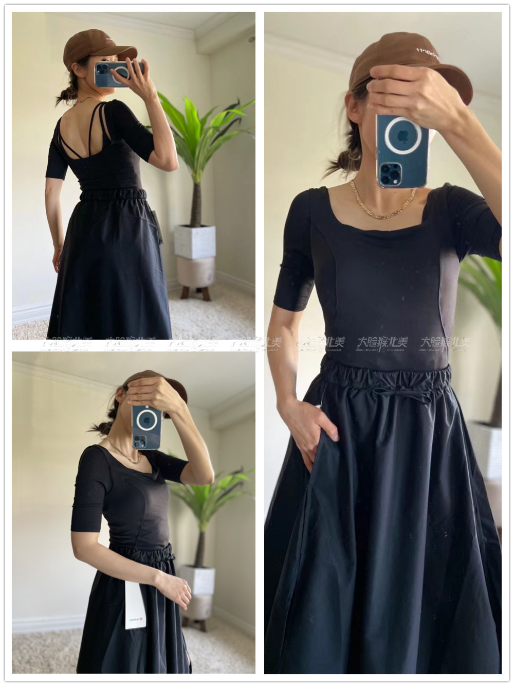 国现lululemon half-sleeve tight-fit shelf 瑜伽带胸垫中袖t恤