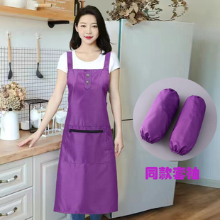 冰丝加长过膝围裙女轻薄款夏季不闷热布料不粘毛防静电洋气上班