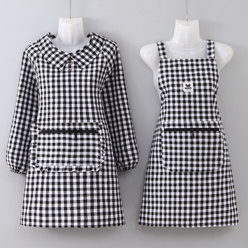 短款围裙小码小个子瘦人穿新款长袖罩衣厨房防污洋气耐脏上班围腰,家庭/个人清洁工具,围裙,淘宝优惠券,粉丝福利购,淘宝优惠卷