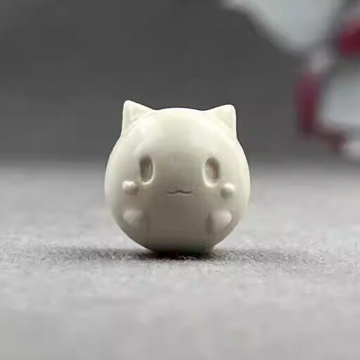 猛犸牙雕宝可梦圆皮卡丘手串隔珠