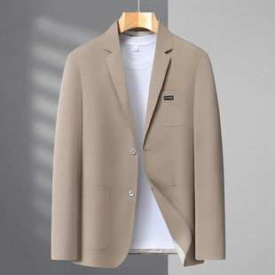 春秋季 外套中青年时尚 百搭单西服上衣薄款 高档轻薄西装