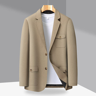 春秋 高档男西装 外套中青年时尚 百搭上衣 新款