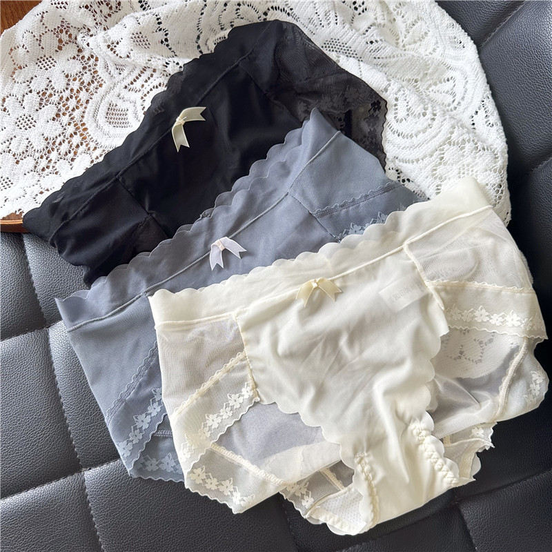【80-140斤】1299-6高级感轻薄冰丝性感冷色系低腰女内裤