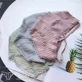 125 性感可爱性感蕾丝边螺纹面料低腰女内裤