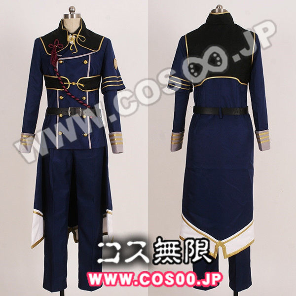 漫田 刀剑乱舞 刀男鸣狐 打刀鸣狐出阵服军装 cosplay服装假发