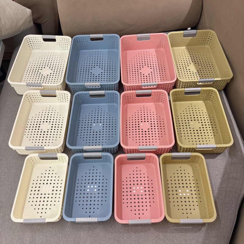 桌面塑料收纳筐可堆叠整理收纳框