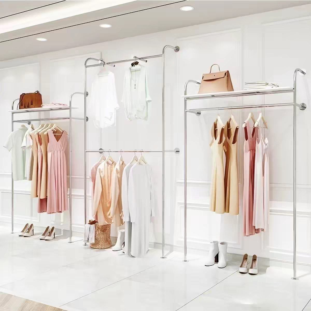 服装店展示架上墙挂衣架墙上服装服装展示架