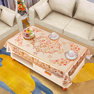 塑料纱线布餐桌茶几桌布PVC防水防烫防油桌垫长方形家用免洗耐脏