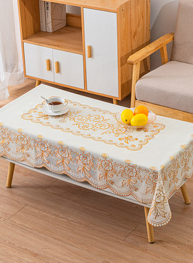 印花PVC桌布家居防水防烫客厅茶几布塑料桌垫家用免洗长方形桌垫