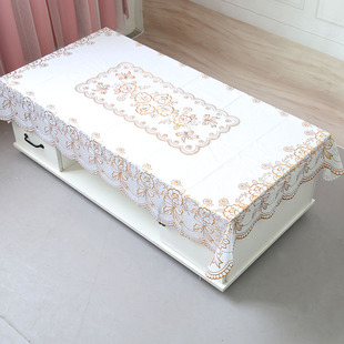 田园家用长方免洗塑料布餐桌布PVC台布桌垫茶几垫 防水桌布欧式