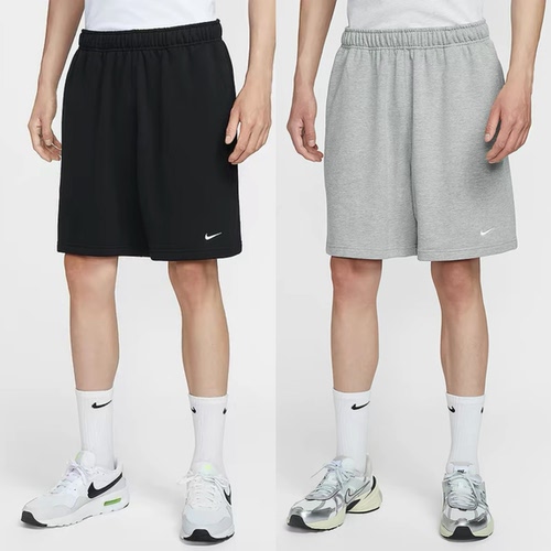 正品耐克/Nike Swoosh刺绣简约复古经典毛圈运动休闲短裤 IM3397