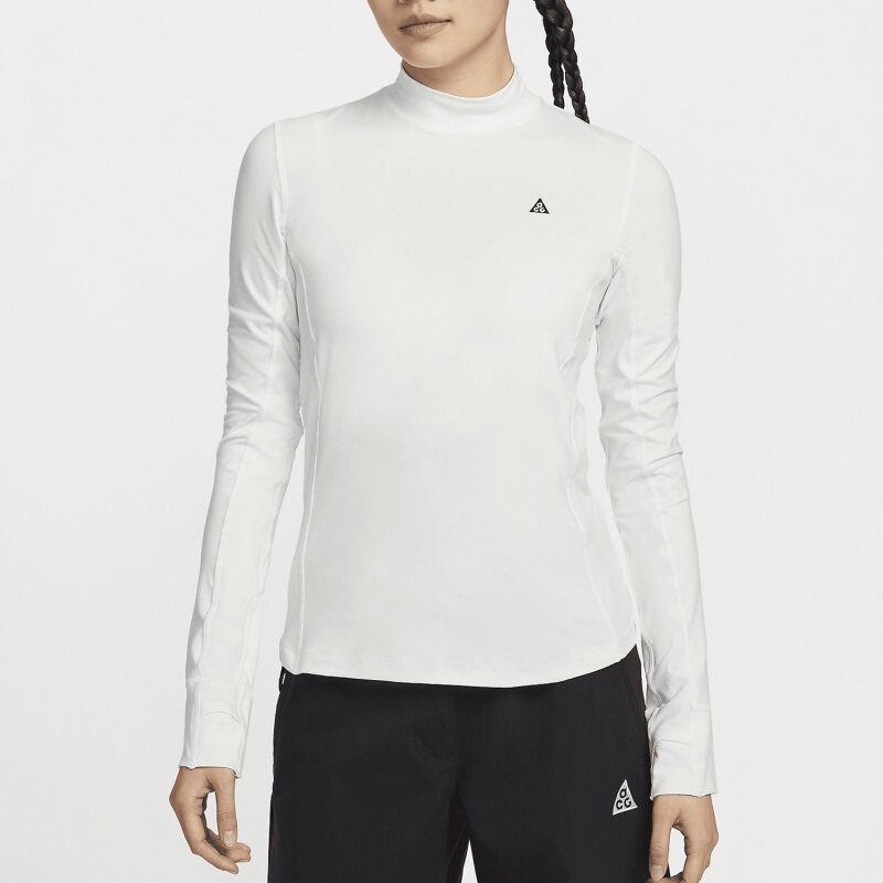 Nike耐克 女子跑步健身舒适运动时尚修身半高领长袖T恤FN1964-121