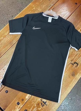 Nike耐克 DRI-FIT男子足球速干透气 运动训练短袖T恤 DB6587-011