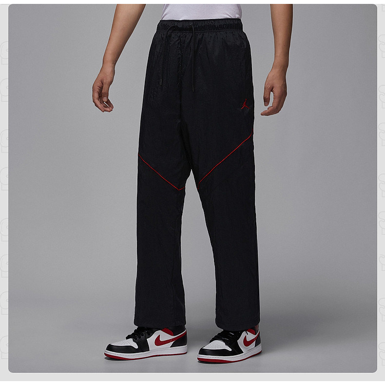 Nike JORDAN男子新款透气宽松长裤轻便网眼直筒运动裤 IB1048-010
