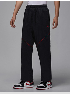 Nike JORDAN男子新款透气宽松长裤轻便网眼直筒运动裤 IB1048-010