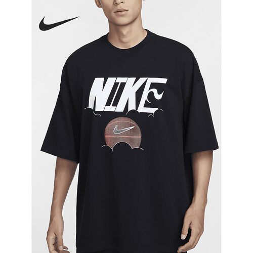 Nike/耐克正品夏季款男士图案宽松圆领经典透气短袖FZ8088-010