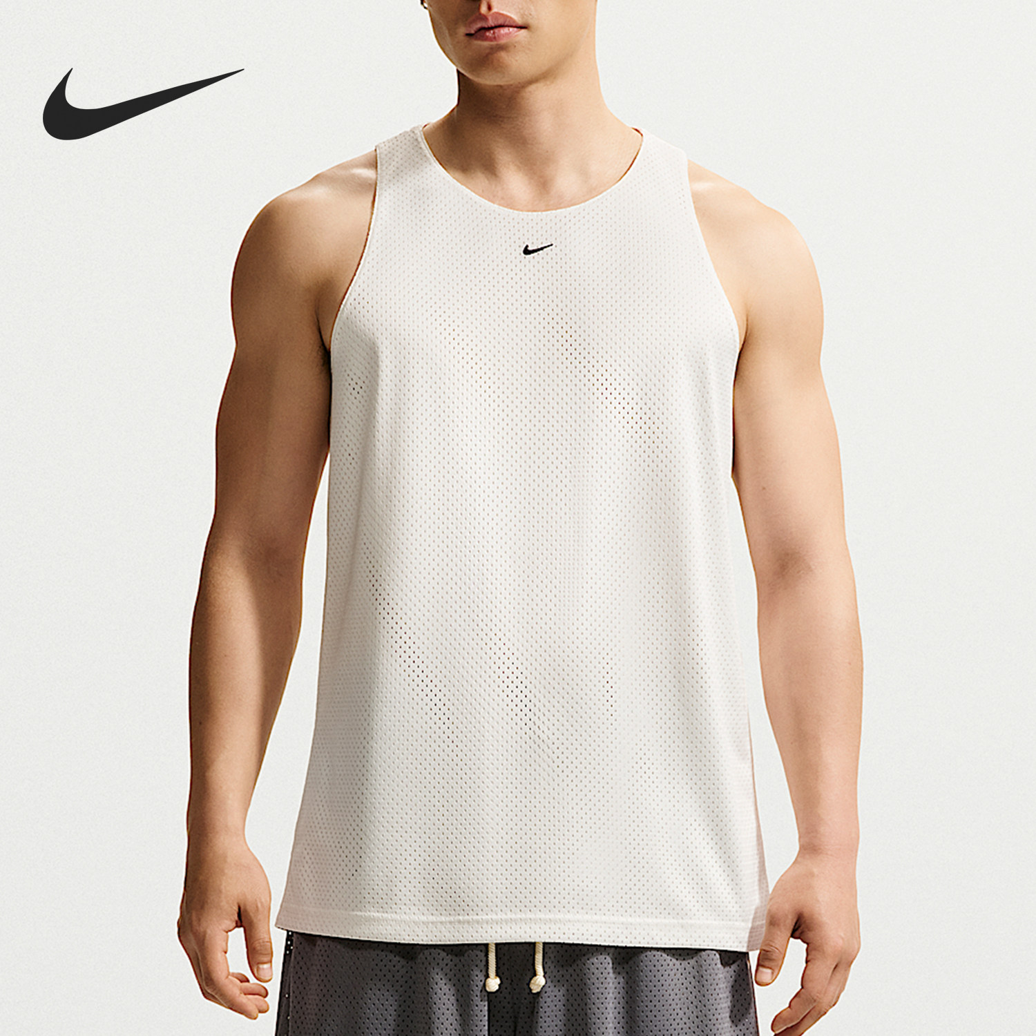 Nike/耐克正品 男子运动透气吸湿排汗速干篮球圆领背心IF2601-133
