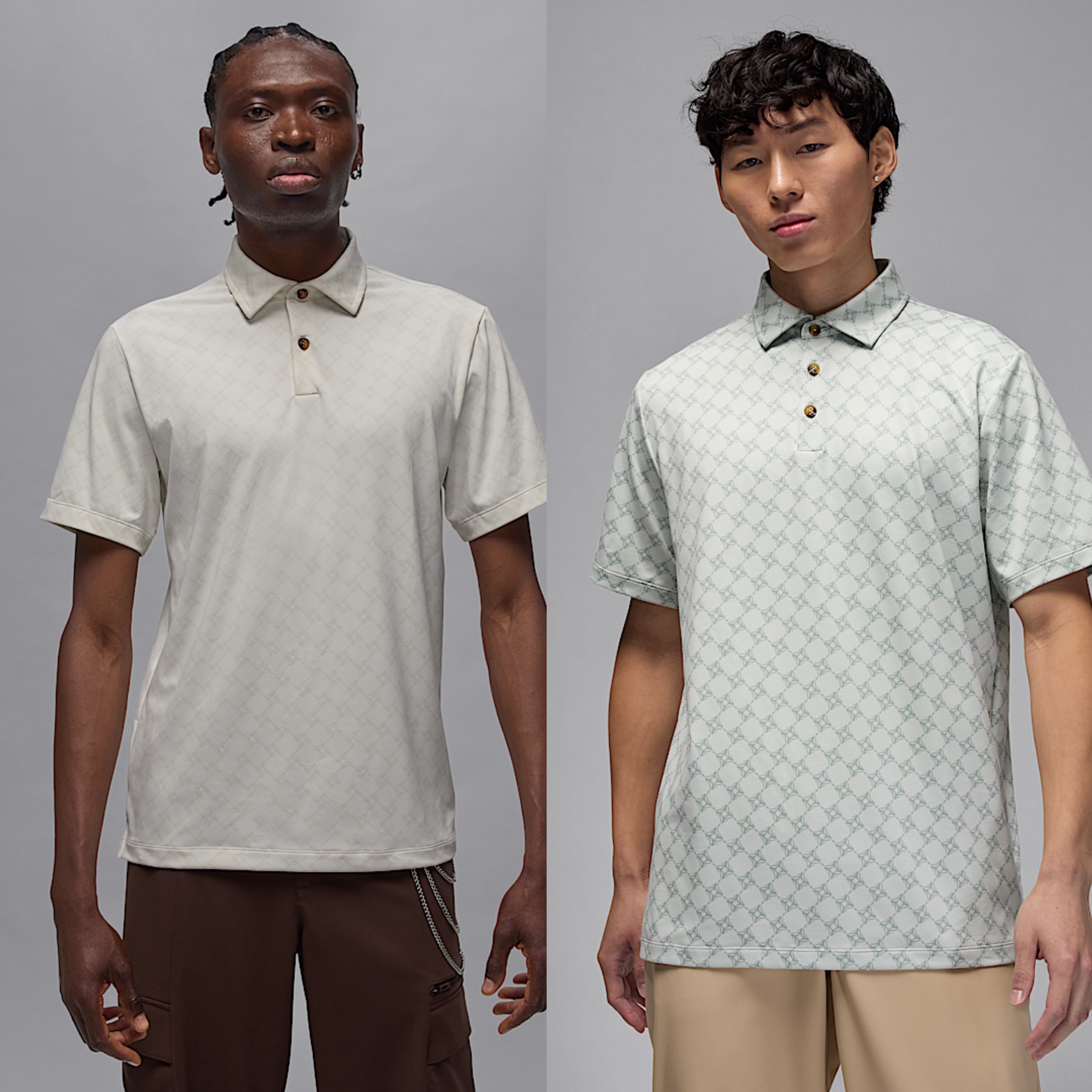 Nike耐克男子印花POLO衫夏季JORDAN高尔夫翻领短袖T恤HV1155-030