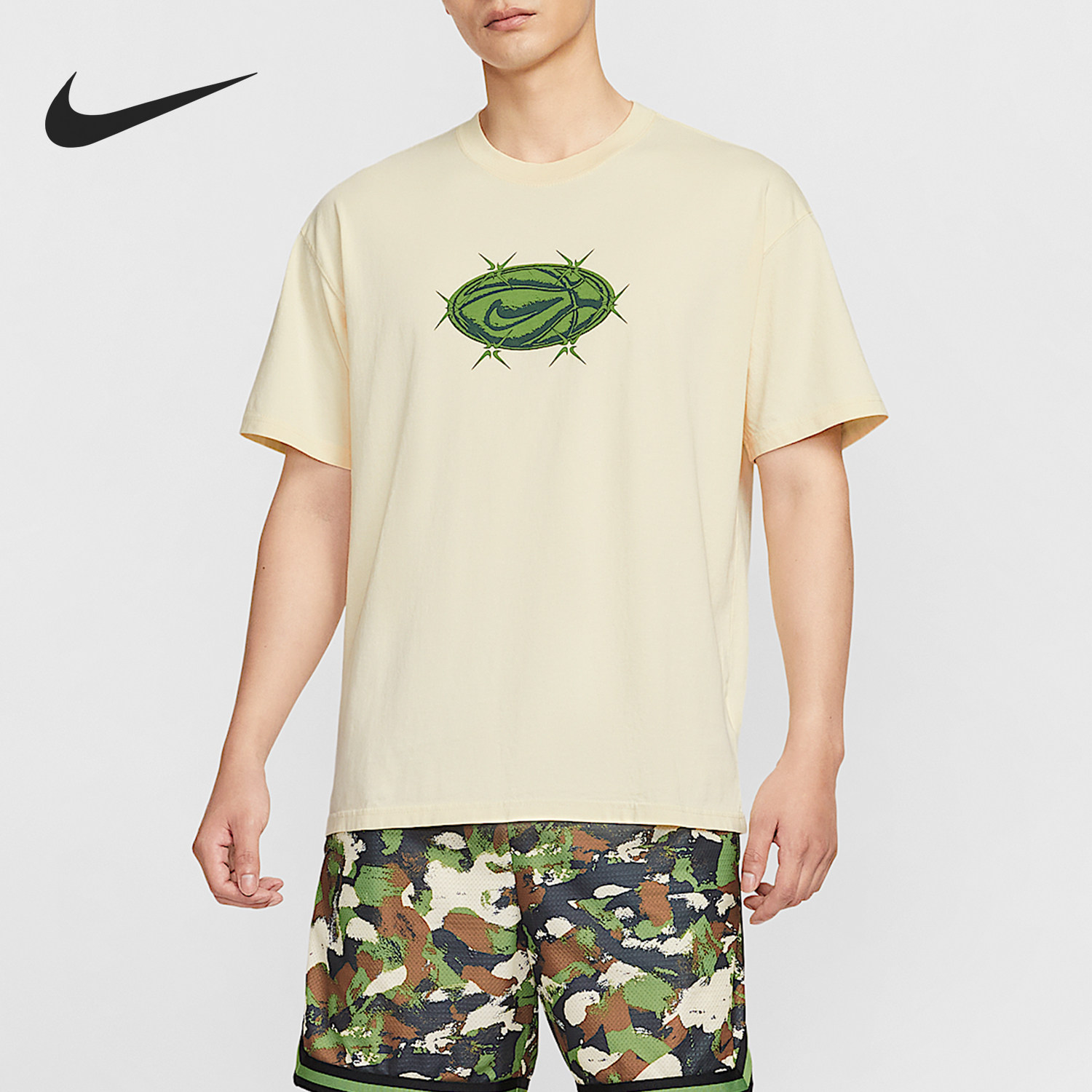 Nike/耐克正品2025夏季款男士图案透气休闲短袖HV1676-113