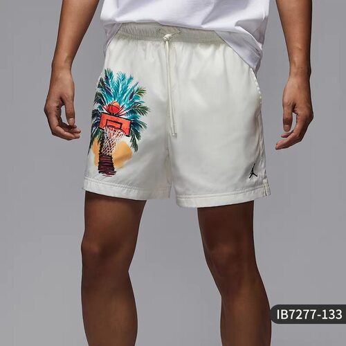 Nike/耐克正品JORDAN 男子夏季轻盈梭织篮球手绘短裤IB7277-133