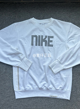 正品耐克/Nike 男子秋冬运动透气休闲印花圆领套头卫衣FD9744-100