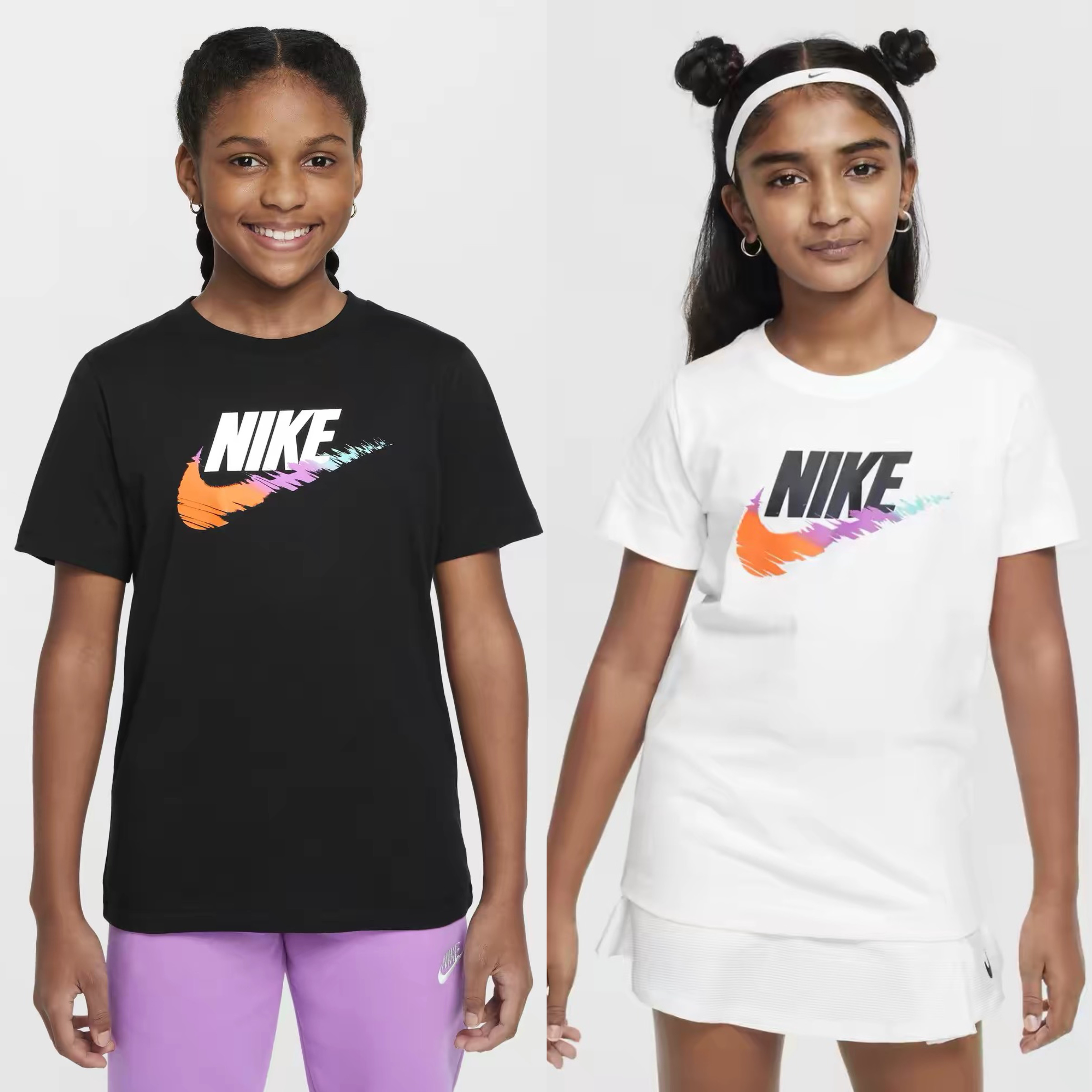 正品耐克/Nike 夏季新款男女大童纯棉柔软印花经典短袖HM5854