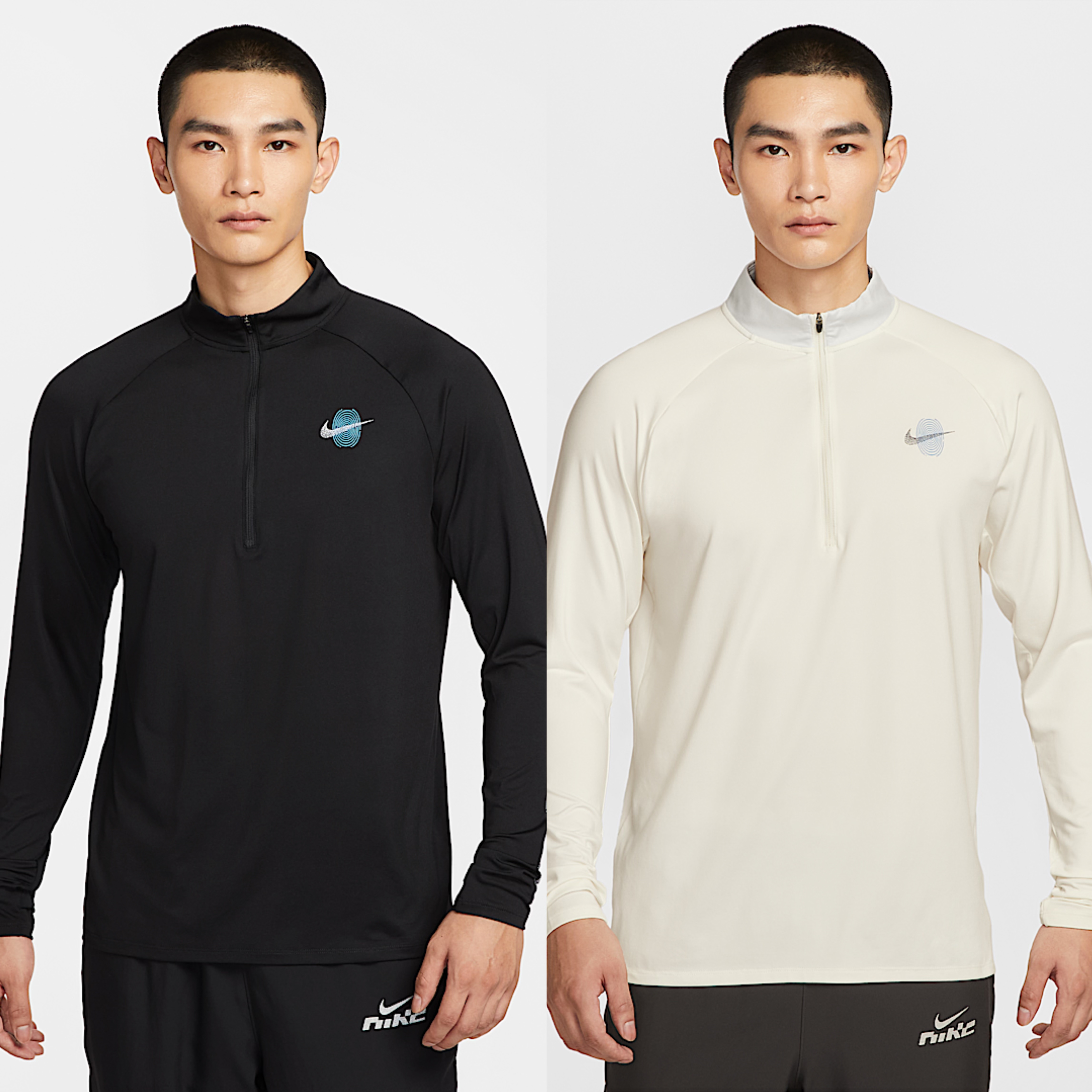 Nike Dri-Fit 男防晒速干透气轻盈半拉链套头跑步训练长袖 IM7429