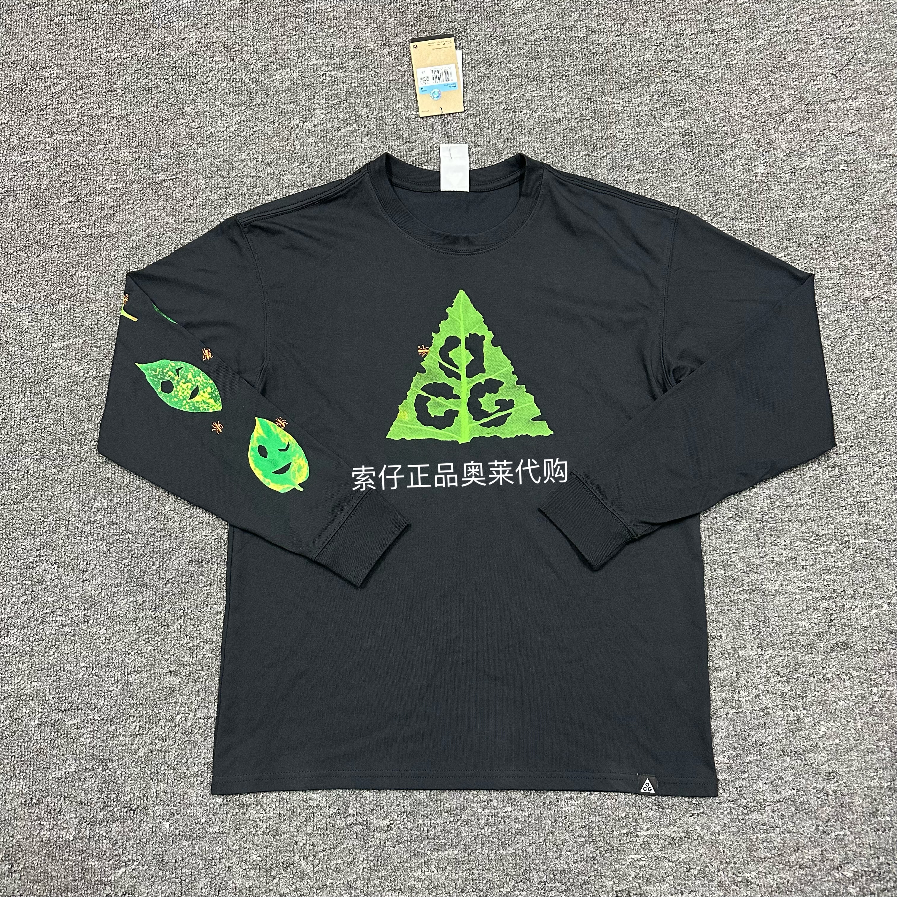 Nike ACG LOGO男子户外机能印花运动休闲宽松长袖T恤 HJ0803-010