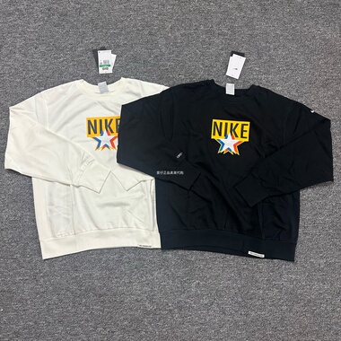 耐克Nike 男子针织透气圆领印花运动休闲套头衫卫衣长袖T恤DV7975