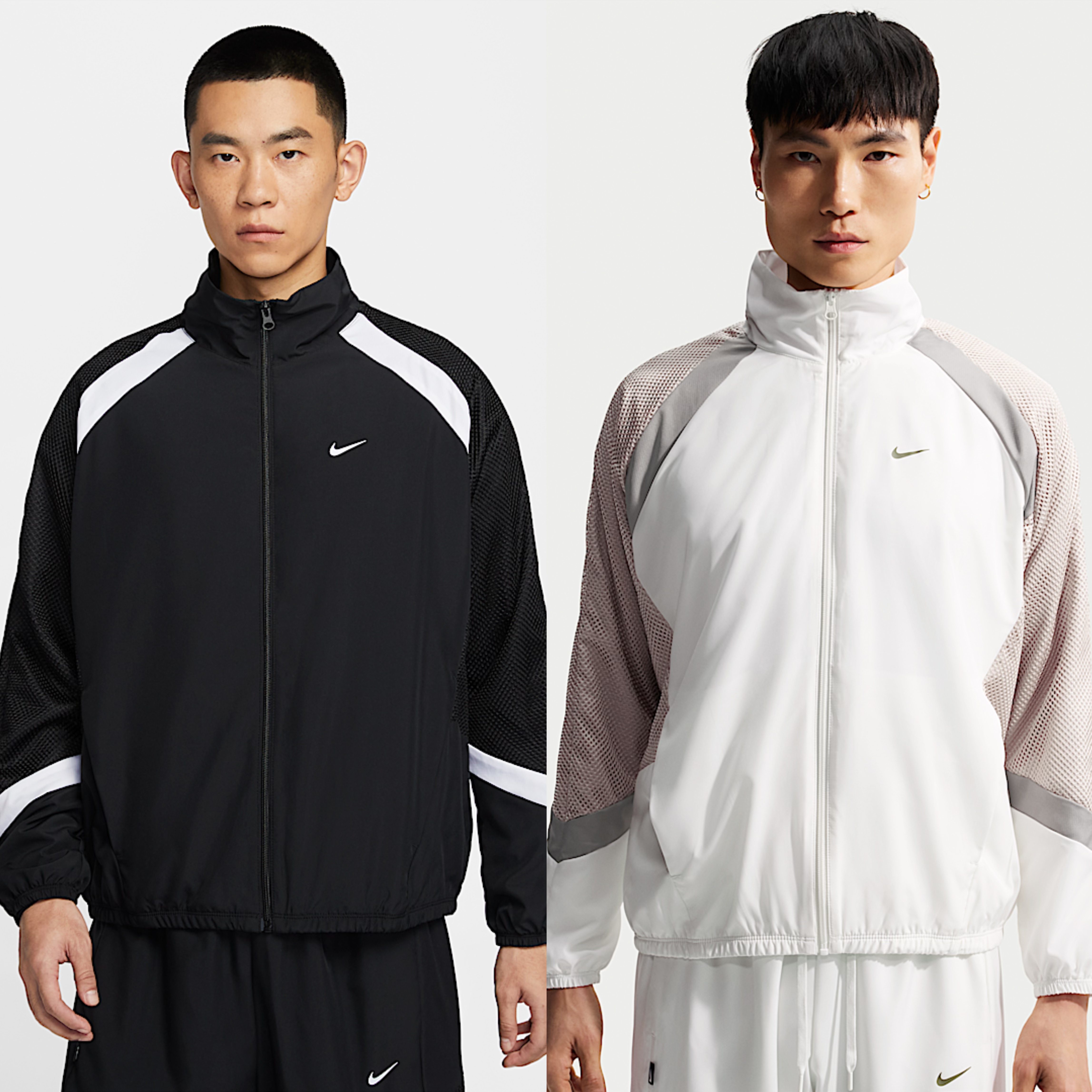正品NIKE/耐克 男子拼接撞色宽松运动立领梭织夹克外套 HV3364