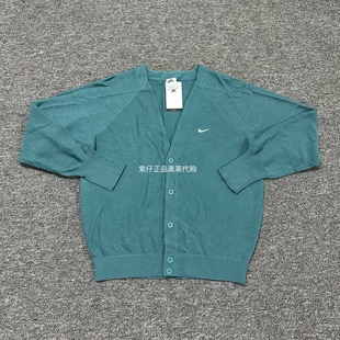 DQ6307 Nike 运动休闲生活透气羊毛针织V领外套 男女春季 379 耐克