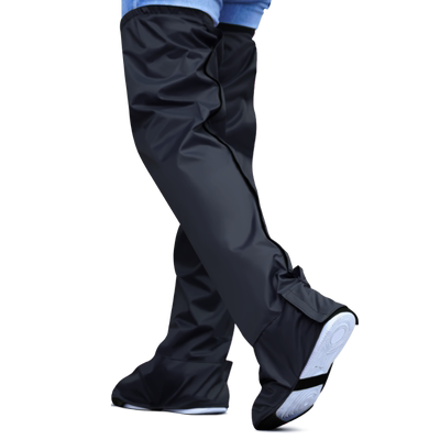 【高筒过膝防水鞋套】护腿雨裤