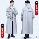 一体式 防暴雨连体电动车电瓶雨披 风衣雨衣成人男款 女雨服全身长款