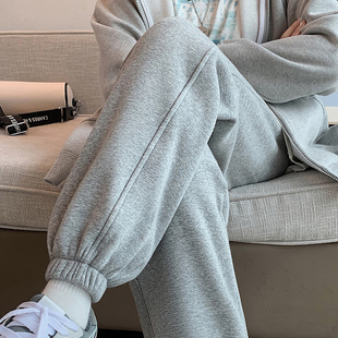 广州十三行爆款女装高端欧货美式运动裤束脚裤休闲裤子新款卫裤潮