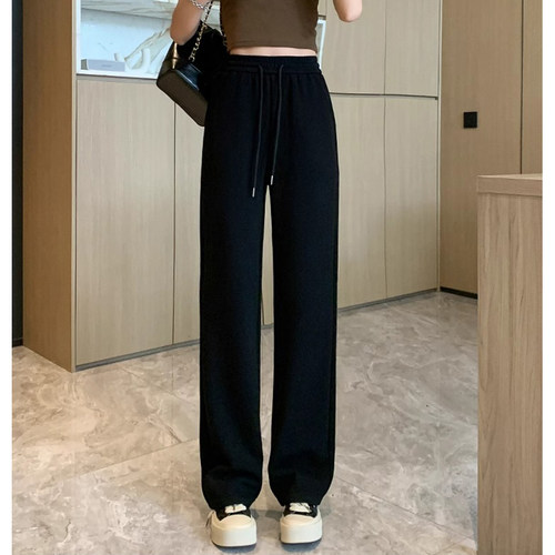 运动纯棉男女裤美式风垂感