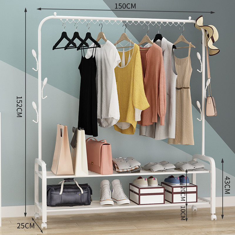 Hanging clothes rack one-pole hanger bedroom simple drying rin the Storage consolidation , Wash clothing/Sun/Care Products , Landmark/Lift drying racks  category - from Buy2taobao.com to provide professional Taobao agent buy service