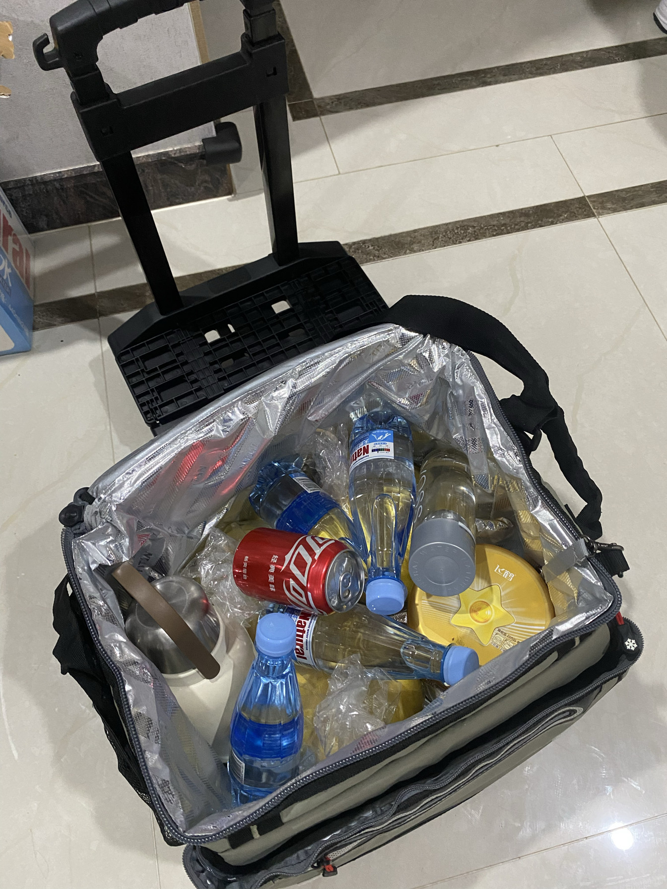 ArcticZone户外折叠拉杆保温箱38L+5.5L保鲜冷藏摆摊露营野餐便携