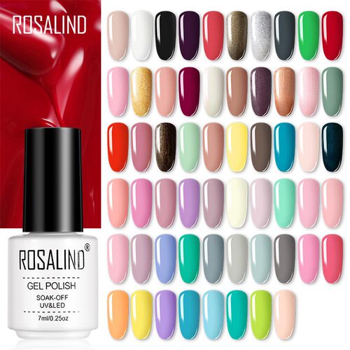 ROSALIND美甲甲油胶7ml 光疗指甲油胶美甲店常用芭比胶